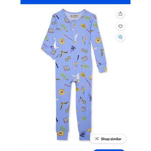Kids' Harry Potter Purple Footie Pajamas 5T Viscose